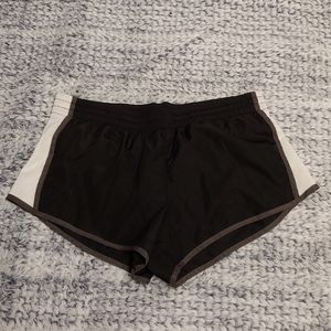 Black and White Running Shorts
